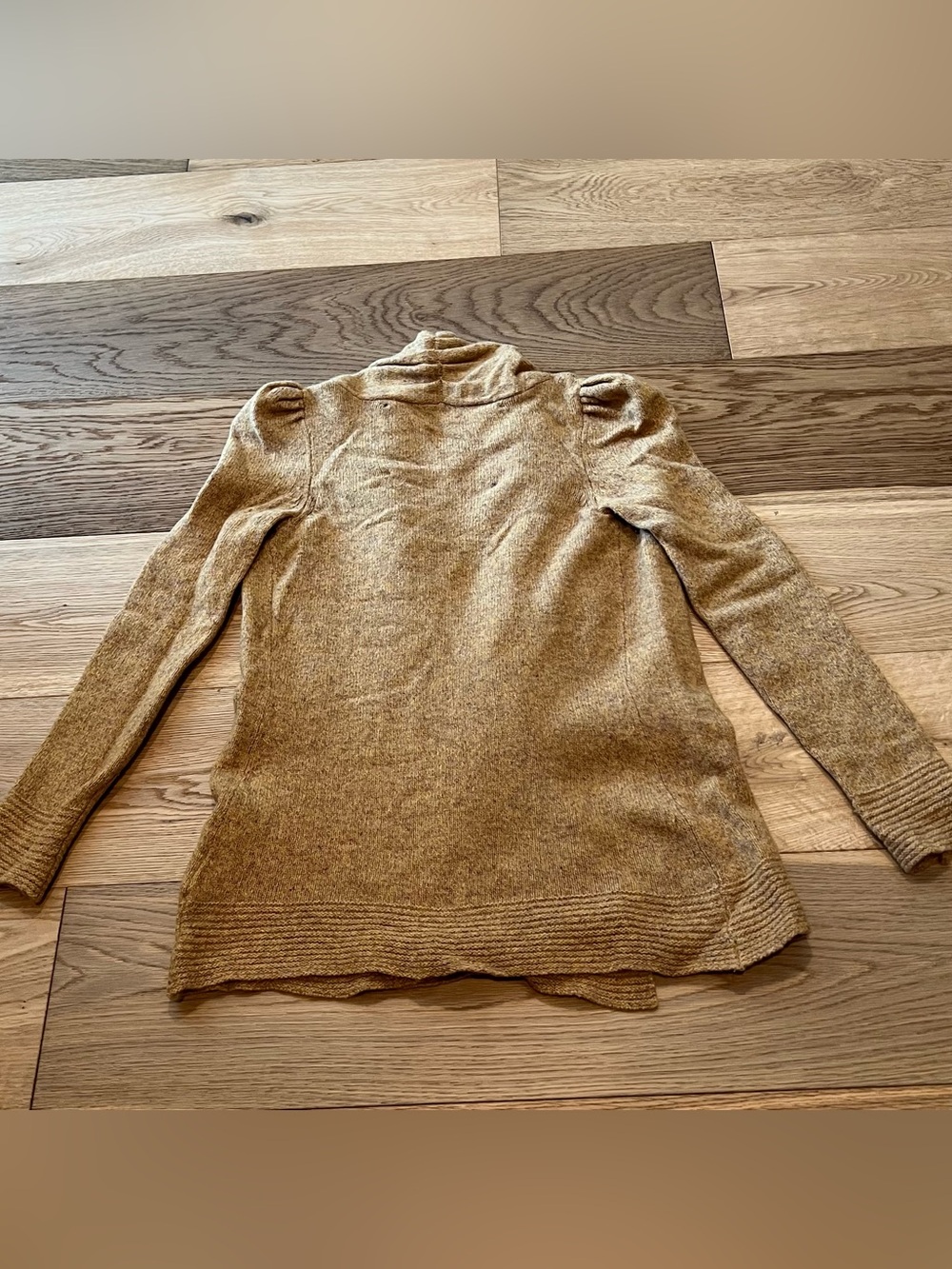 Anthropologie Meguro River Golden Mustard Open Cardigan - Picture 4 of 6